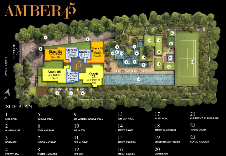 Amber 45 site plan