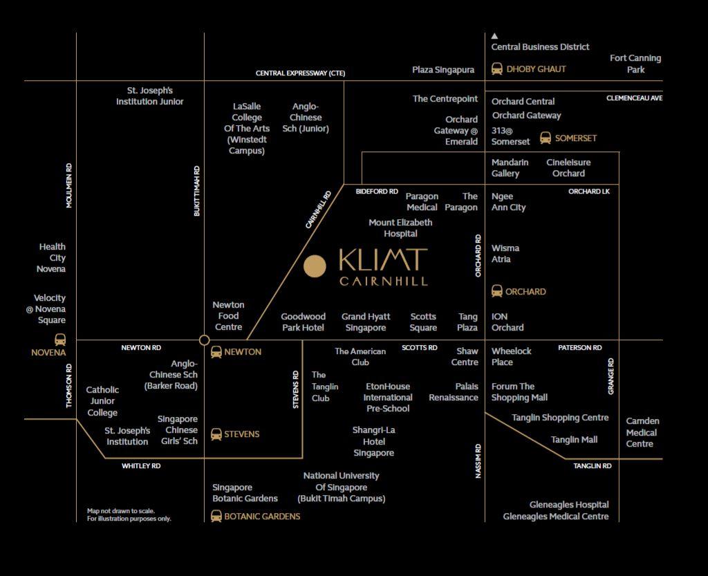 KLIMT Cairnhill Map