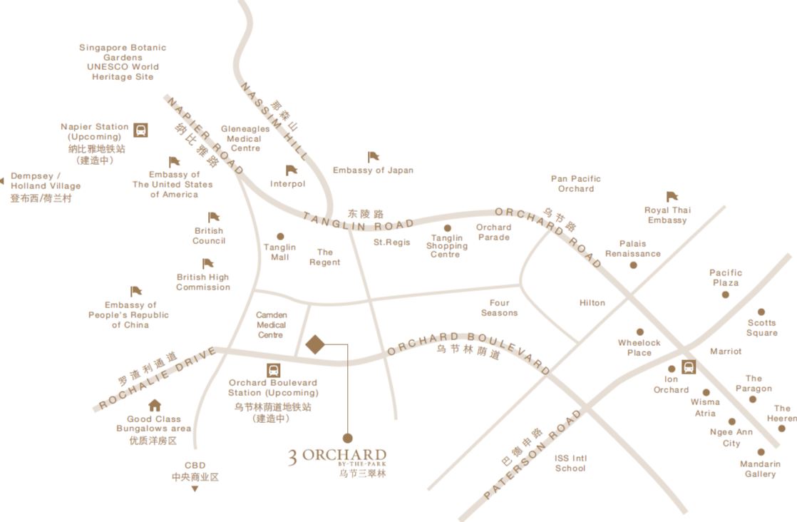 3 Orchard By The Park Location