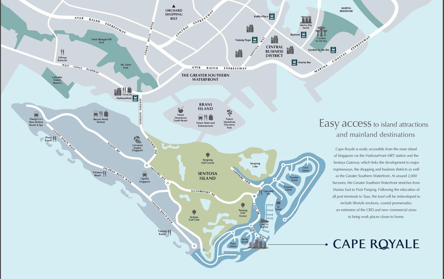 Cape Royale Map