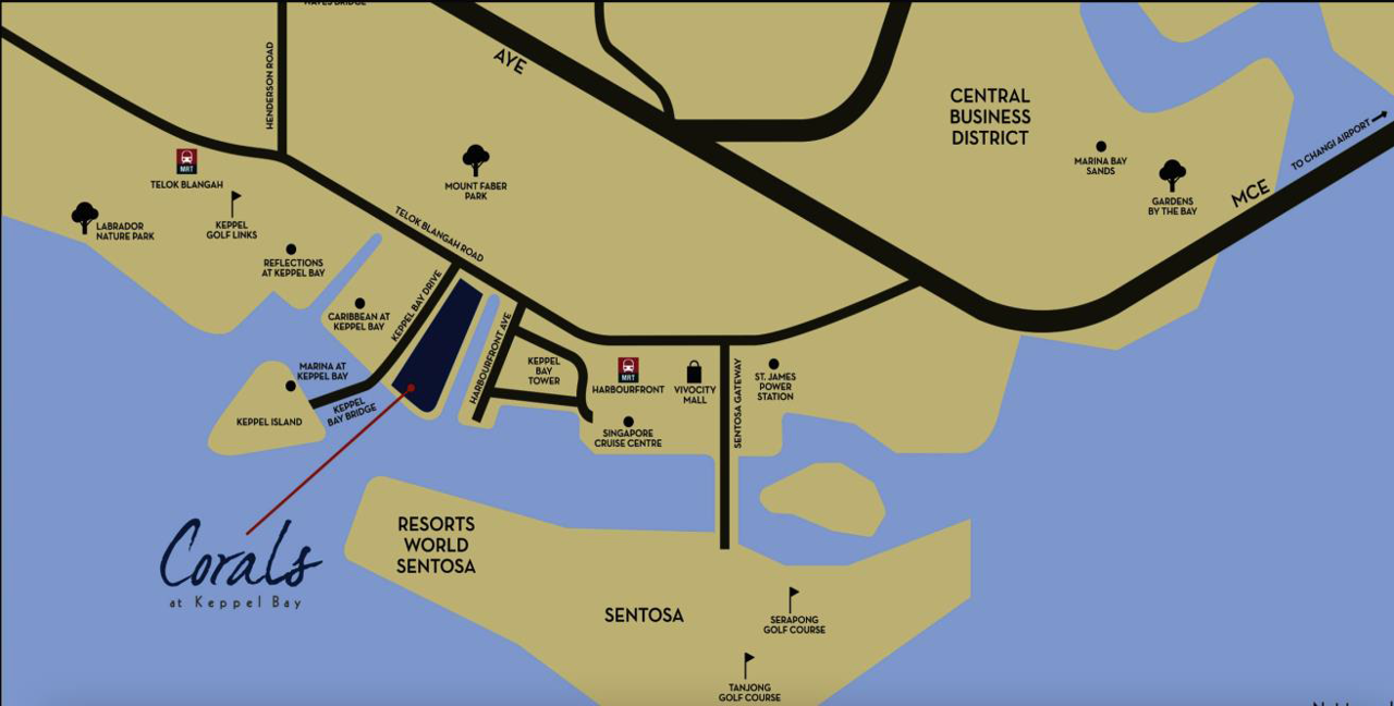 Corals at Keppel Bay Location