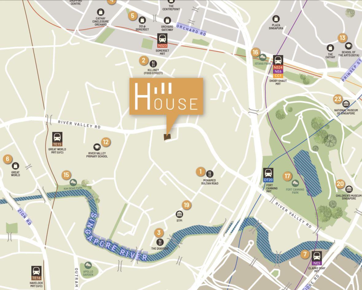 Hill House Map