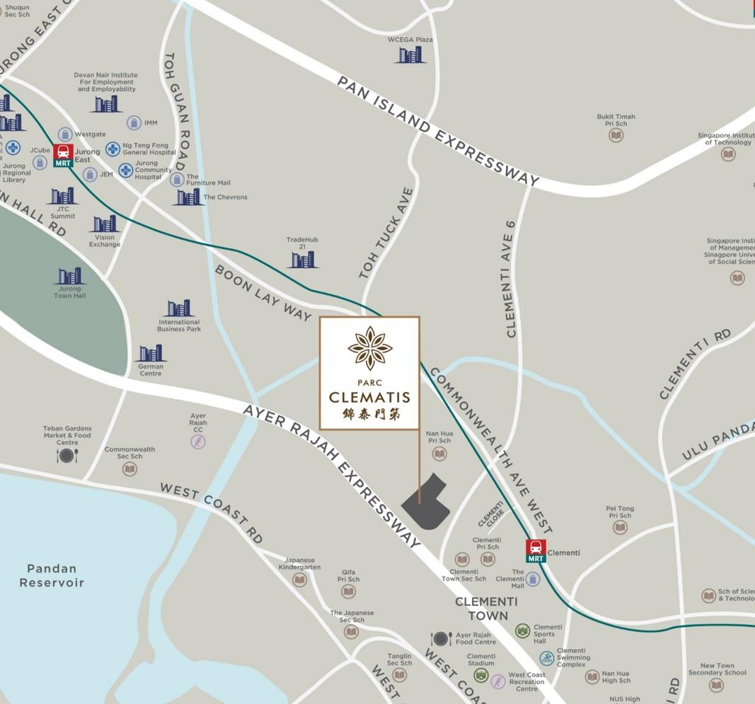Parc Clematis Location
