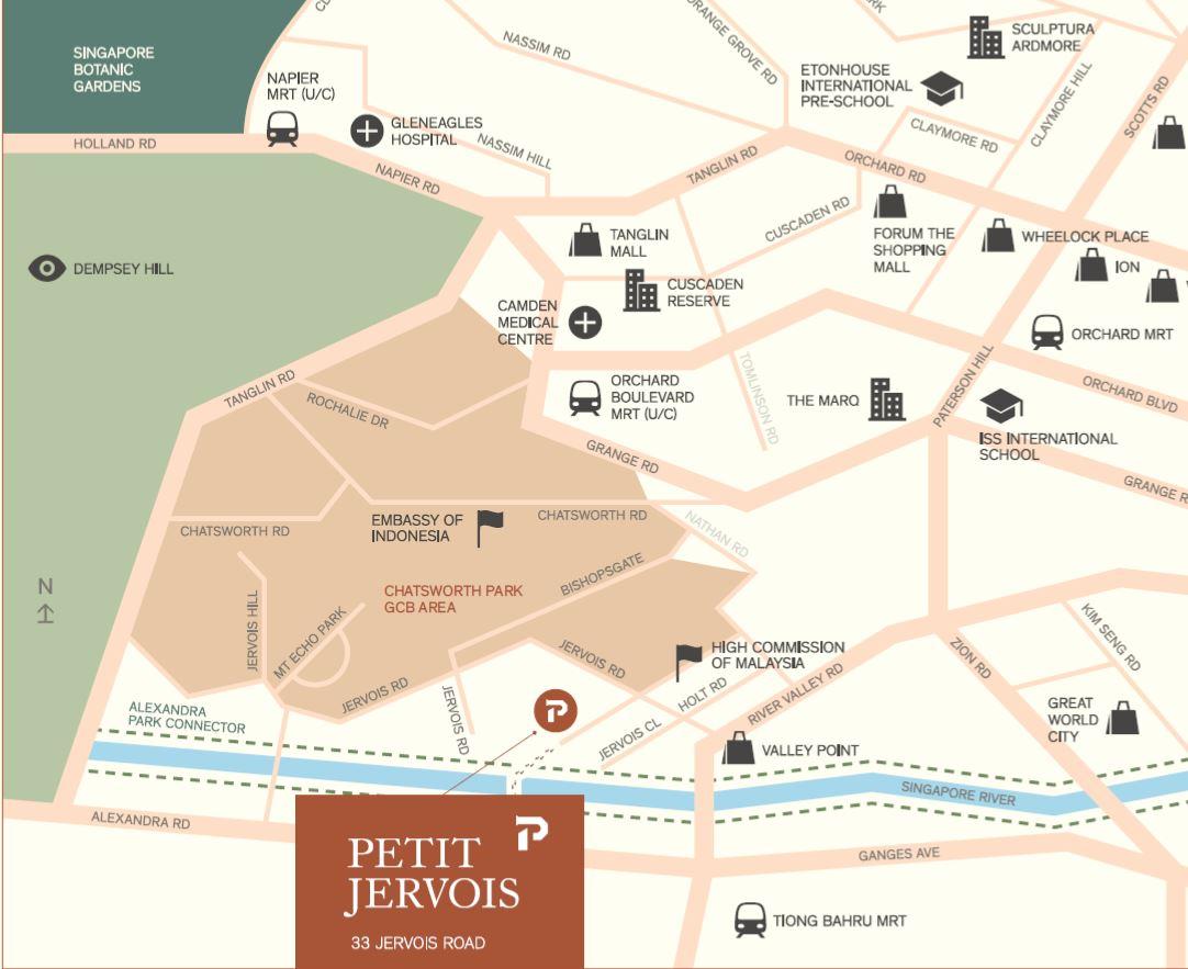 Petit Jervois Location