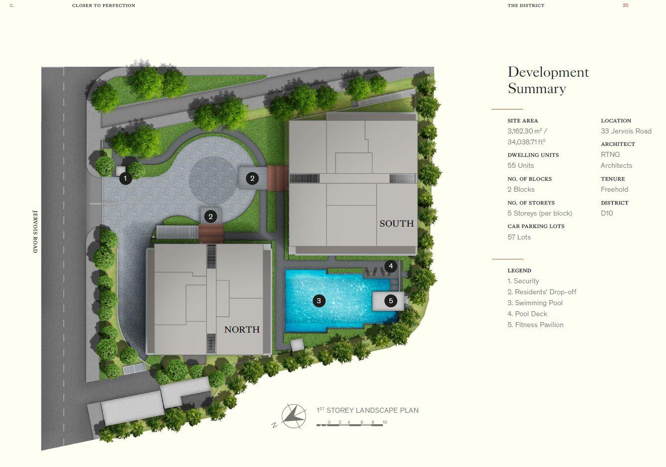 Petit Jervois Site Plan