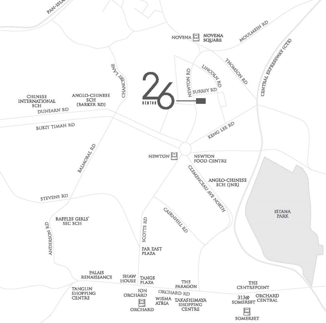 26 Newton Location