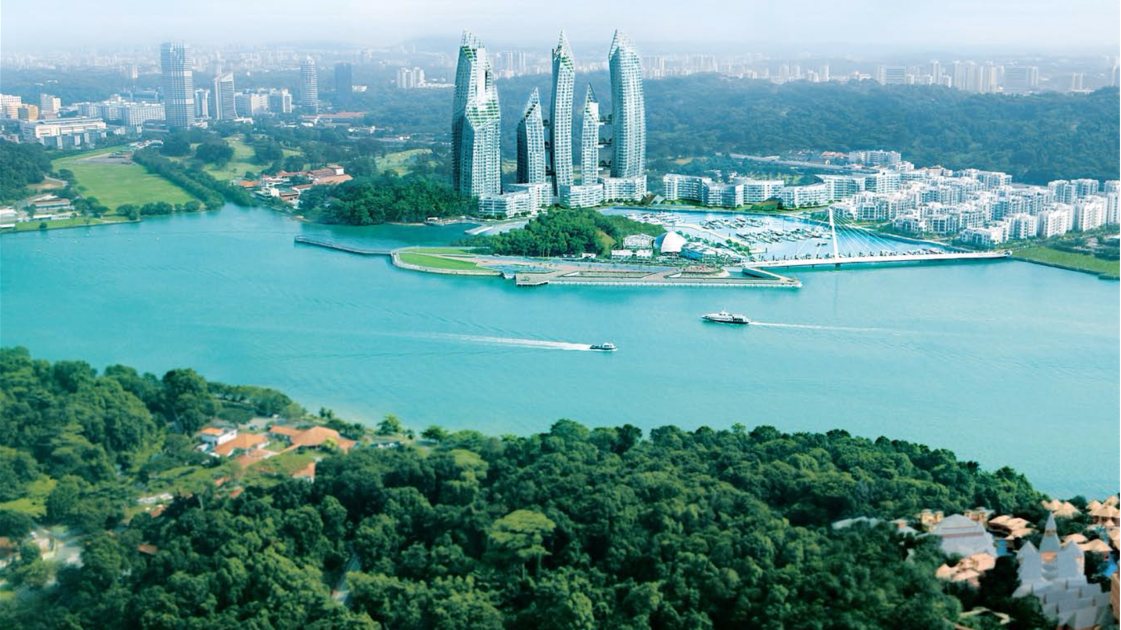 Reflections at Keppel Bay Aerial